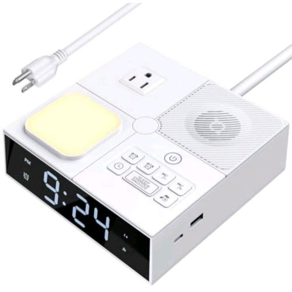 Multi-Functional Sleep Sound Machine Alarm Clock 41 Soothing White Noise NEW